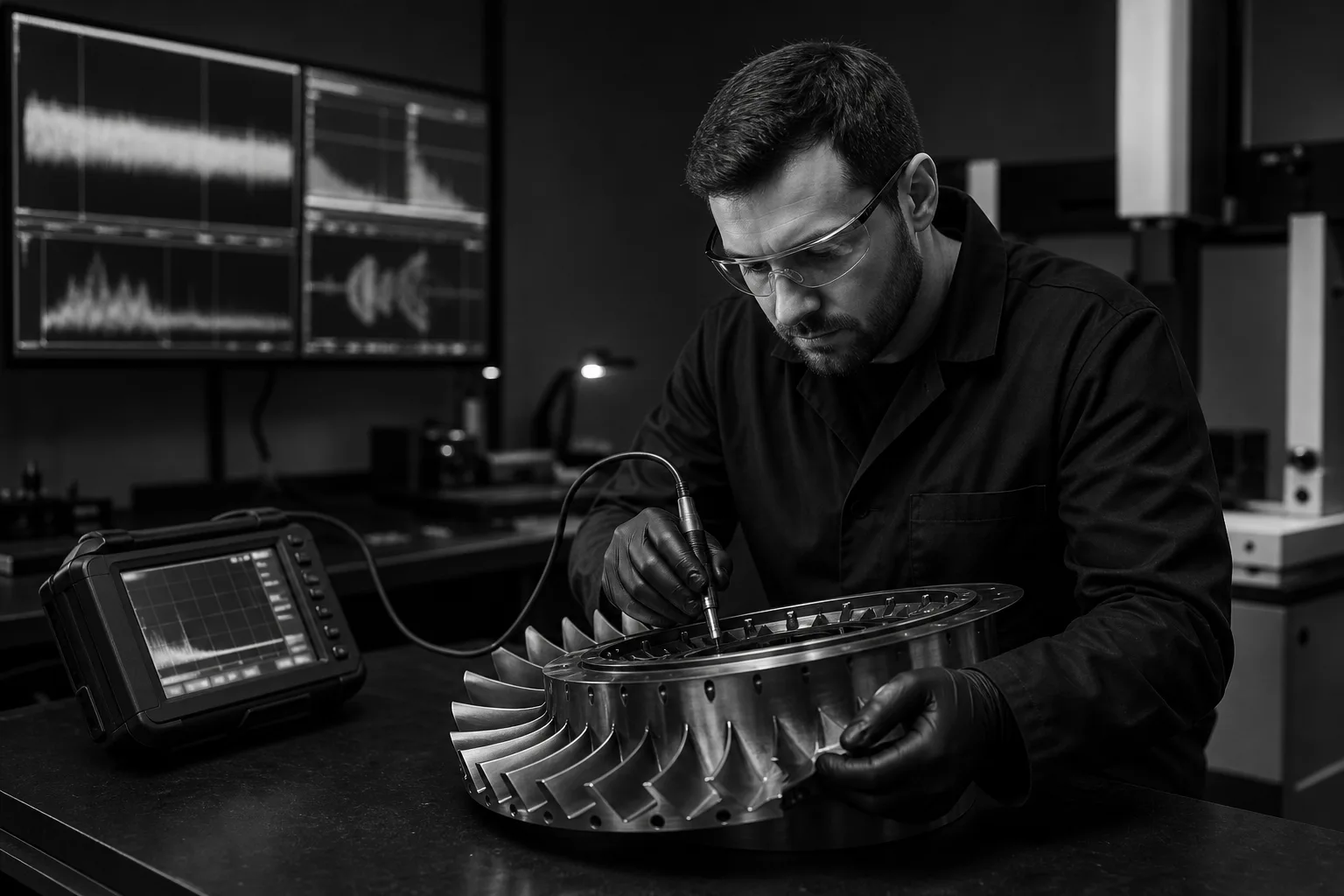 APT NDT lab — controlled inspection environment